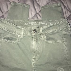 Green American Eagle Hi Rise Legging